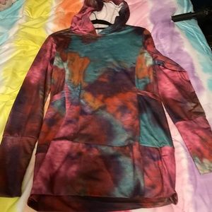 BOHO TYE HODDIE DRESS NWOT